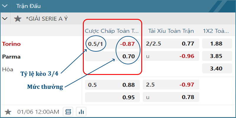 Ví dụ hình thức HDP 0.5/1